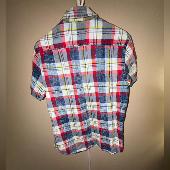 plaid flannel T-shirt - Picture 2 of 3